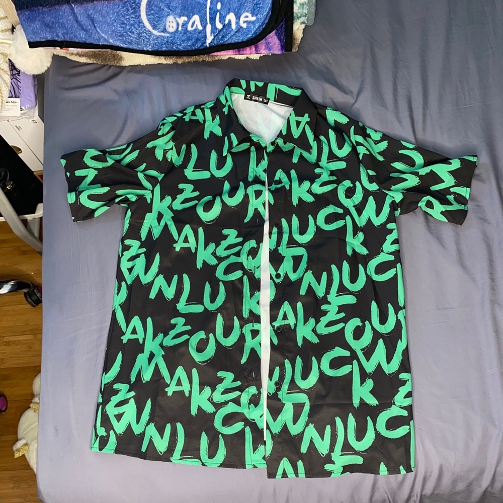 Oversized button top